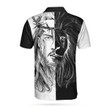 AIO Pride Jesus Christ Lion Contrast Art Short Sleeve Polo Shirt