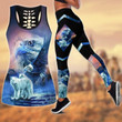 AIO Pride Love Wolf Love Eagle 3D All Over Printed Hollow Tank Top Or High Waist Leggings