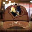 AIO Pride Premium Unique Cap Leather Rooster Heartbeat Custom Name Full Printed 3D Hat
