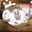 AIO Pride Perfect Gift For Grandma, Rabbit 3D Cap Custom Name