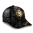 AIO Pride Premium Unique Black Skull Pattern Golden Skull Face Custom Name Full Printed 3D Hat