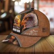 AIO Pride Premium God And Eagle, One Nation Under God 3D Hat Leather Custom Name