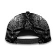AIO Pride Premium Unique Black Skull Pattern Golden Skull Face Custom Name Full Printed 3D Hat