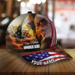 AIO Pride Premium God And Eagle, One Nation Under God 3D Hat Custom Name