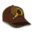 AIO Pride Premium Jesus Cross Sunflower Cap 3D Printed Hats Custom Name