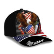 AIO Pride Premium Eagle Patriotic 3D Cap American Flag Hat Custom Name