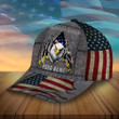 AIO Pride Premium Unique Metal American Eagle Hats Custom Name