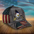 AIO Pride Premium Unique Metal American Eagle Hats Custom Name