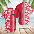 AIO Pride Custom Name Trinidad And Tobago Coat Of Arms Hibiscus Pattern Hawaiian Shirt