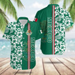 AIO Pride Mexico Coat Of Arms Hibiscus Pattern Hawaiian Shirt