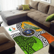 AIO Pride House of O'DUGGAN Family Crest Area Rug - Ireland With Circle Celtics Knot