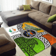 AIO Pride English Family Crest Area Rug - Ireland With Circle Celtics Knot
