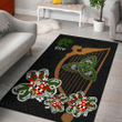 AIO Pride Quelch Family Crest Area Rug - Harp And Shamrock