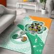 AIO Pride Tyler Family Crest Area Rug - Ireland Shamrock With Celtic Patterns