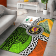 AIO Pride House of LACY Family Crest Area Rug - Ireland With Circle Celtics Knot