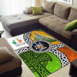 AIO Pride Leigh or McLaeghis Family Crest Area Rug - Ireland With Circle Celtics Knot