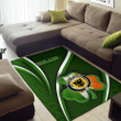 AIO Pride House of BROWNE Family Crest Area Rug - Ireland Shamrock