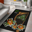 AIO Pride Burrowes Family Crest Area Rug - Harp And Shamrock