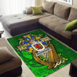 AIO Pride Woodbourne Family Crest Area Rug - Ireland Coat Of Arms with Shamrock