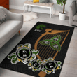 AIO Pride House of O'NEILAN Family Crest Area Rug - Harp And Shamrock