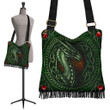 AIO Pride Celtic Dragon With Celtic Knot Crossbody Boho Handbag (Green)