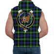 AIO Pride Baillie Modern Clan Tartan Crest Sleeveless Hoodie