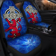 AIO Pride Scotland Celtic Car Seat Cover - Celtic Cross And Rampant Skew Style