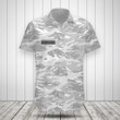 AIO Pride Custom Name Winter Snow And Polar Colored Stained Camo Pattern Hawaiian Shirt