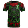 AIO Pride Winchester Family Crest T-Shirt - Celtic Dragonfly & Leaf Vines - Watercolor Style