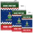 AIO Pride Flag Of Kansas 1927 - 1961 Merry Christmas Area Rug