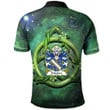 AIO Pride Delabere Of Kinnersley And Tibberton Herefordshire Welsh Family Crest Polo Shirt - Green Triquetra