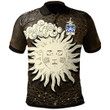 AIO Pride Hooks Of Conwy Caernarfonshire Welsh Family Crest Polo Shirt - Celtic Wicca Sun & Moon