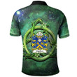 AIO Pride Stephen Or Ystiffin Welsh Family Crest Polo Shirt - Green Triquetra