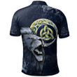AIO Pride Dewi Sant Saint David Welsh Family Crest Polo Shirt - Lion & Celtic Moon