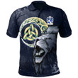 AIO Pride Moore Lords Of Crick Monmouthshire Welsh Family Crest Polo Shirt - Lion & Celtic Moon