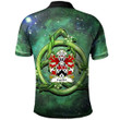 AIO Pride Cydifor AP Selye King Of Dyfed Welsh Family Crest Polo Shirt - Green Triquetra
