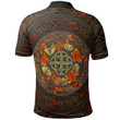 AIO Pride Rayne Of Brocastell Glamorgan Welsh Family Crest Polo Shirt - Mid Autumn Celtic Leaves