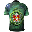AIO Pride Malephant Of Upton Pembrokeshire Welsh Family Crest Polo Shirt - Green Triquetra
