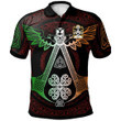 AIO Pride Bran AP Dinawal Welsh Family Crest Polo Shirt - Irish Celtic Symbols And Ornaments