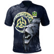 AIO Pride Hoskins Of Monmouthshire Welsh Family Crest Polo Shirt - Lion & Celtic Moon