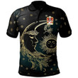 AIO Pride Gamage Lords Of Llanfihangel Monmouthshire Welsh Family Crest Polo Shirt - Celtic Wicca Sun Moons