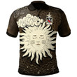 AIO Pride Burghill Lord Of Crickhowell Welsh Family Crest Polo Shirt - Celtic Wicca Sun & Moon