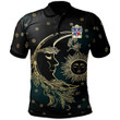AIO Pride Powell Of Perth Hir Monmouthshire Welsh Family Crest Polo Shirt - Celtic Wicca Sun Moons