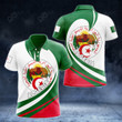AIO Pride Algeria Coat Of Arms Big Wave Style Polo Shirt