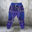 AIO Pride Blue Bandana Patchwork Design Jogger Pants
