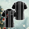 AIO Pride Ho Ho Ho Santa Christmas Black T-shirt