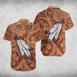 AIO Pride Native American Feathers 3D Pattern Hawaiian Shirt
