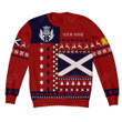 AIO Pride Custom Name Scotland Christmas Thistle Flag Sweatshirt