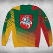 AIO Pride Custom Name Lithuania Flag Criss Cross Style Sweatshirt