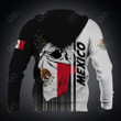 AIO Pride Custom Name Mexico Coat Of Arms Skull Scarf Flag Hoodies